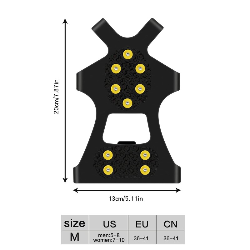 SING F LTD 1 Pair Ice Snow Grips Shoe Spikes