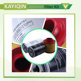 Filter Kit Compatible with ZS1059791 Air/Oil Separator + ZS1059789 Oil Filter + ZS1060578 Air Filter Air Compressor Replacement Parts
