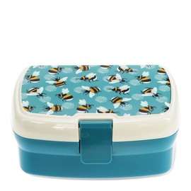 Rex London Bumblebee Bumblebee Lunch Box with Removable Compartment Snack Fruit Container Box
