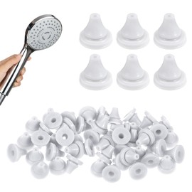 50 Pcs Shower Head Nozzles Replacement Silicone Shower Head Replace Parts Universal Showerhead Spray Hole Washer Round Tips Sprinkler Spout Water Outlet for Hole Diameter 0.16inch
