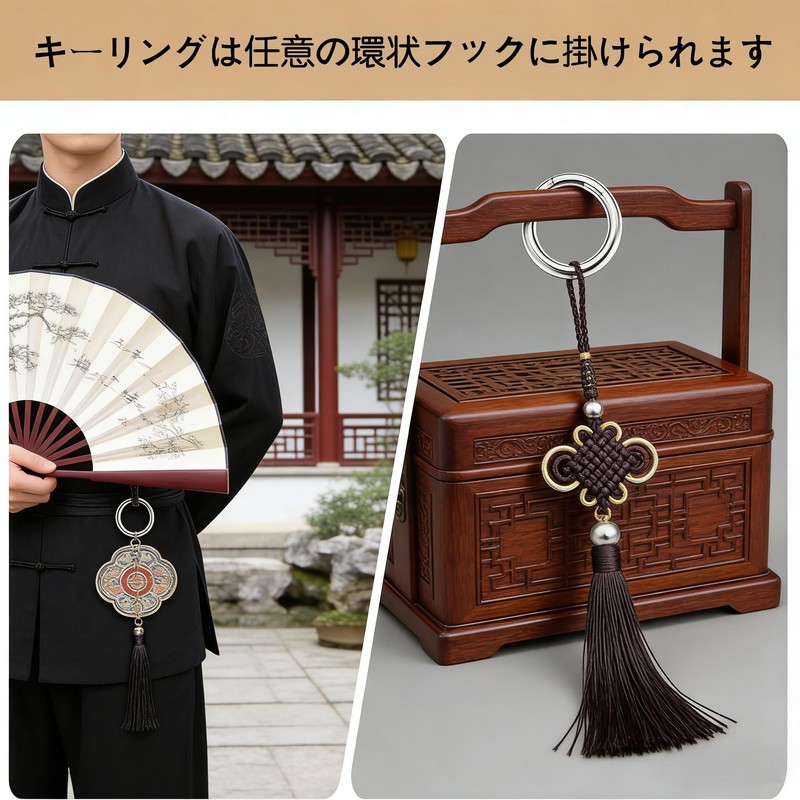 15pcs 丸型 カラビナ キーホルダー サークル キーリング 内径19ｍｍ キーチェーン リング キーリングクリップ