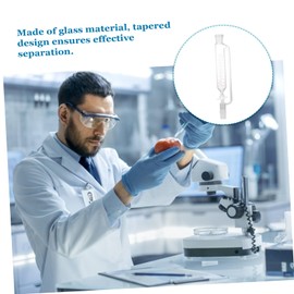 MAGICLULU Separatory Funnel Corrosion Resistant Glass Distiller Device for Laboratories Clinics and Schools Design for Easy Liquid Separation and Organization