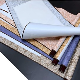 TK.Felly Wall Scroll, Plain, Set of 6 Colors, Blank Wall Scroll, Calligraphy, Nihonga, Beginning Calligraphy, Ink Paintings, Scrolls, Exhibition, Decoration, Exhibition, White Hanging Scroll