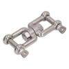 304 Stainless Steel Double Jaw Shackle Rustproof Universal Jaw Anchor