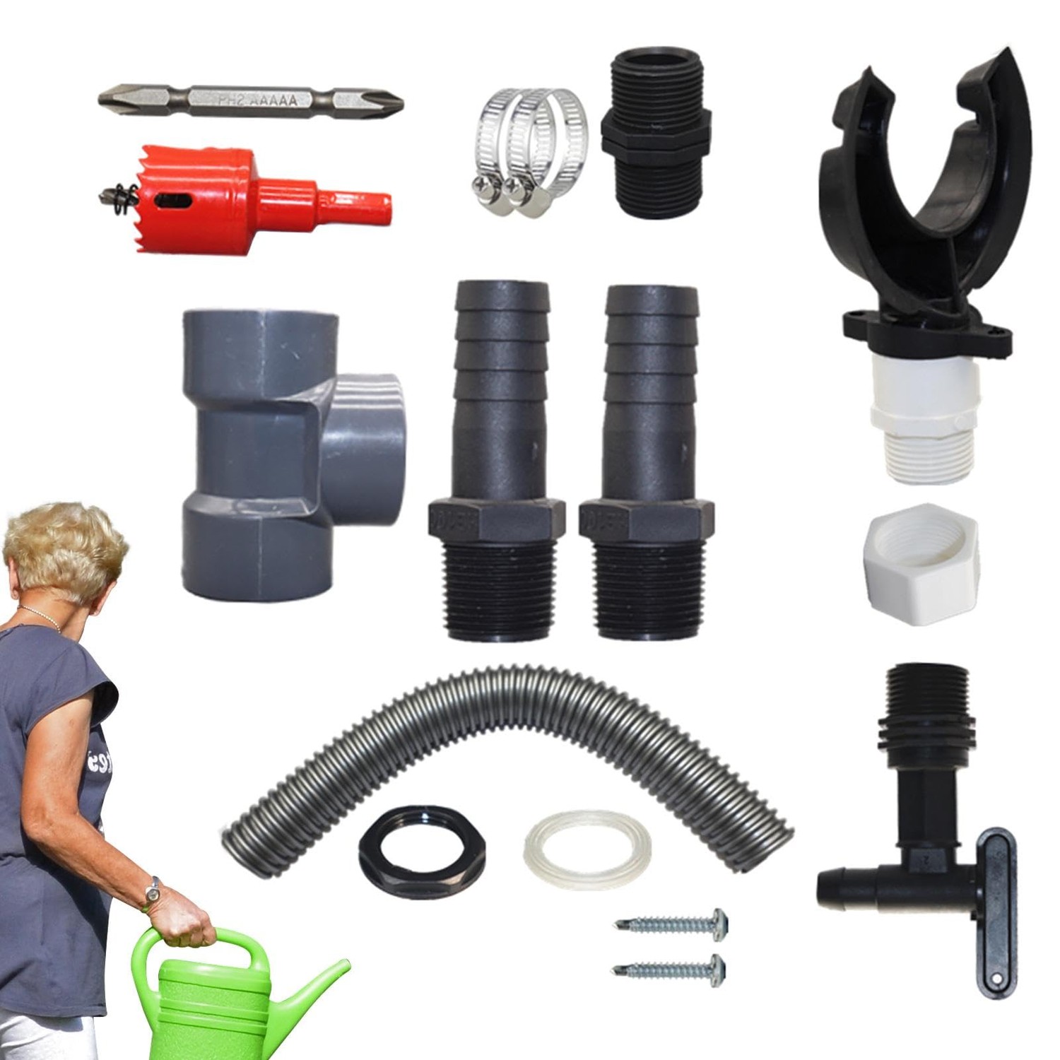 Rainwater Collection System,Rain Barrel Diverter Kit | Efficient Rain ...