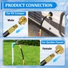 RV Winterizing Kit Sprinkler Blowout Adapter with Shut Off Valve-12