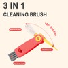 3 in 1 Cup Lid Gap Cleaning Brush Set, 3PCS