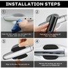Car Door Handle Protector, 4Pcs TPU Carbon Fiber Anti-Scratches Protectors,