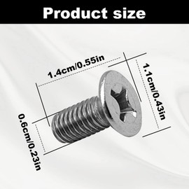 8Pcs Brake Disc Rotor Screws Compatible with Honda Acura Hyundai Kia Models Ront Rear Stainless Steel Retaining Screws Replace OE 93600-06014-0H