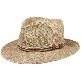 Mayser Calas Straw Hat Women/Men – Made in the EU Outdoor Hat Straw Bow Art Sun Hat Summer Spring Summer, natural