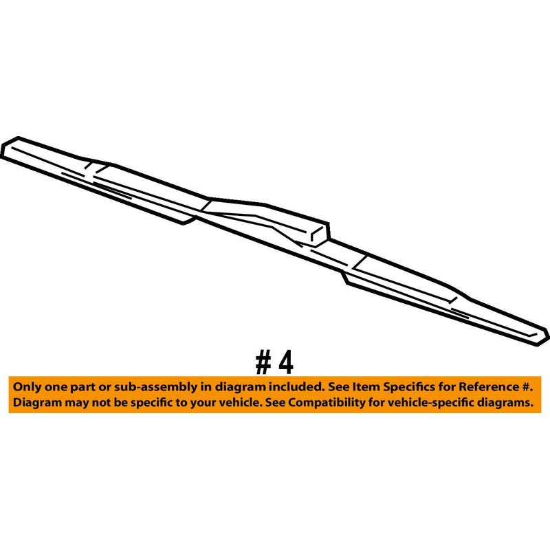 General Motors 19120758, Windshield Wiper Blade
