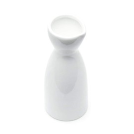 JapanBargain 2723, White Porcelain Sake Carafe Sake Bottle for Cold Sake and Hot Sake Microwave Safe, 4 ounce