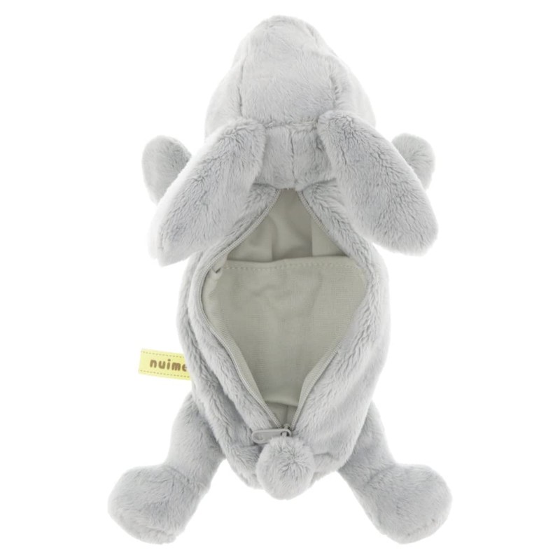 Sunstar Stationery S1425943 Nuimee Plush Pencil Case, Rabbit