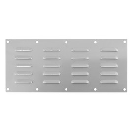 Stainless Steel Venting Panel for Grill Accessory, Masonry Fire Pits and Outdoor Kitchens, 15" by 6-1/2"