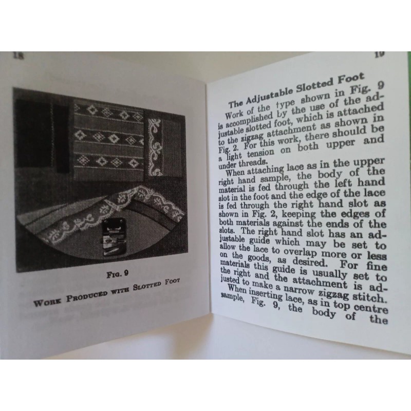 Singer Adjustable Zigzag Attachment Manual (reproduction) 1934 Version