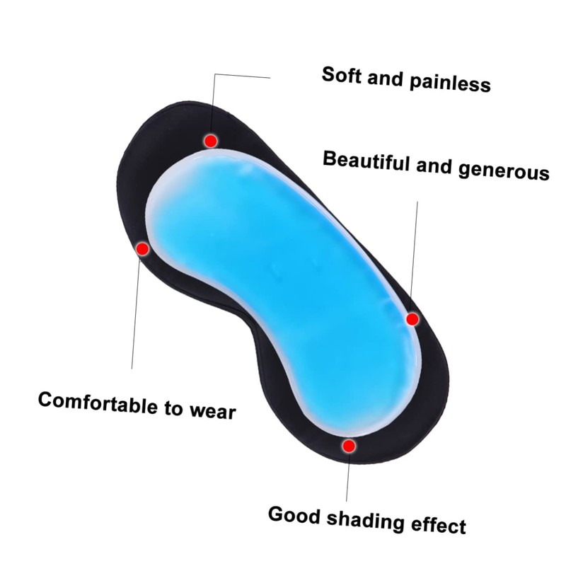 Baluue 2pcs Travel Eye Mask for Airplane Silk Sleep Mask