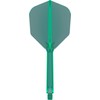 Target Darts K-Flex Integrated Dart Flight and Shaft, No.6, Green,