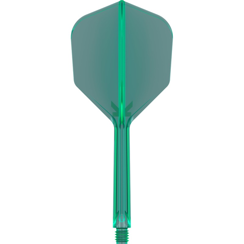 Target Darts K-Flex Integrated Dart Flight and Shaft, No.6, Green,