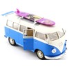 Welly 1:24 1962 Volkswagen Classical Bus with Surfboard Red/White