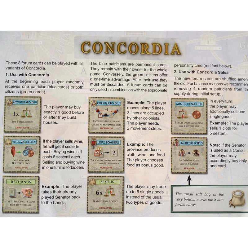 コンコルディア：8 Forum Cards & Navegador Privilege Cards Mini Expansion
