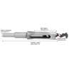 Square Hole Drill Bit 20mm Mortise Chisel Drill Square Drill