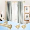Gold Curtain Rods for Windows 30 to 42 Inch(2.5-3.5ft), 1