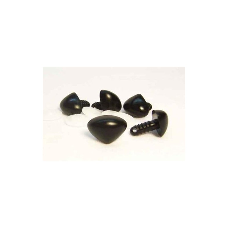 Sassy Bears 9mm Black D-Type Safety Noses (10 noses) for
