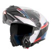 Bogotto Ezion Flip Up Helmet, Matte Black/White/Red/Blue, S