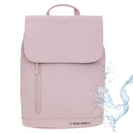 New Rebels Daley Fashion Small Women's Backpack Mini Handbag Tarpaulin 51.1312 + Key Case, Dusty Rose 13