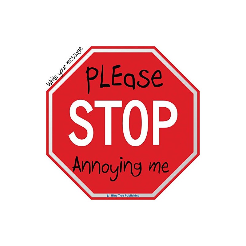 Road Sign, Stop Sign Sticky Note, Write Your Own Messages