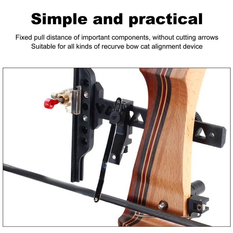 Recurve Bow Archery Clicker Aluminum Auxiliary Positioner Enhance Stability for