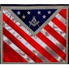 Blue Lodge Patriotic American Masonic Freemason U.S. Flag Apron