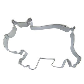 Staedter Hippopotamus Shape Cookie Cutter, Silver