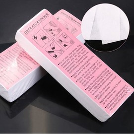 Waxing Muslin / Waxing Non-woven Strips 100pcs / 왁싱 무슬린 / 왁싱용 부직포 스트립 100pcs
