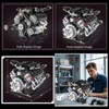 V8 Engine Building Kits That Runs with Motor - 715+Pcs