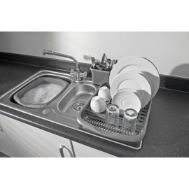 Addis Rectangular Washing Up Bowl, Linen, 9.5 Litre