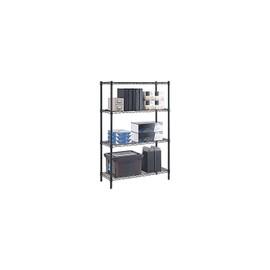 Whalen 990491 Whalen 4-Shelf Wire Unit 36-Inch W Black (WS143654-4B)