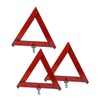 MAGICLULU 3pcs Triangle Emergency Reflective Warning Signs Portable Car Safety
