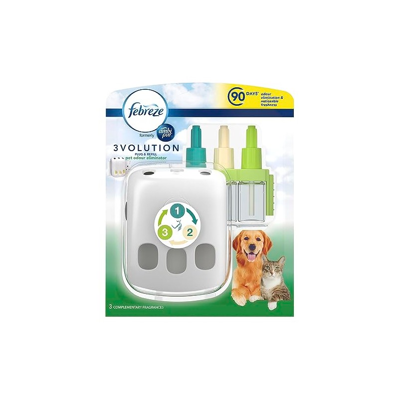 Febreze 3Volution Air Freshner & Pet Odour Eliminator Plug-In Starter