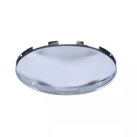 Aftermarket 6-Notch Uneven Stainless Dome Front Hub Cap 7/16" Lip for Kenworth Peterbilt