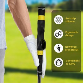 Enaud Golf Grip Trainer - Grip Trainer for Golf Swing Technique Used to Strengthen The Correct Grip Skills,Improve Swing Skills and Precision (Yellow)