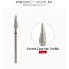 Rolabling Pointed Cone Shaped Nail Drill Bit Nail Polish Gel