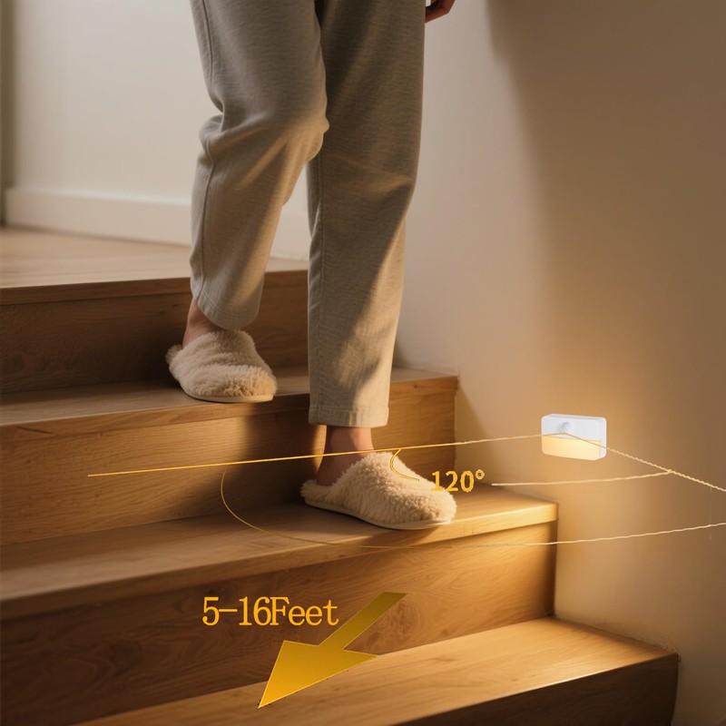 Coolilumi - Luz nocturna con sensor de movimiento para interiores,