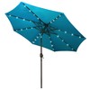 Blissun 9 ft Solar Umbrella 32 LED Lighted Patio Umbrella