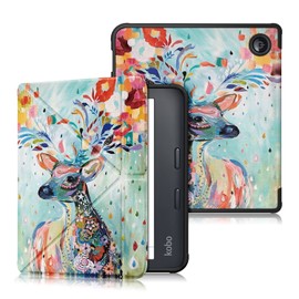 TOPCASE Compatible with Kobo Libra 2 Case - Magnetic Stand Sleep Cover fits Tolino Vision 6 Case,Deer