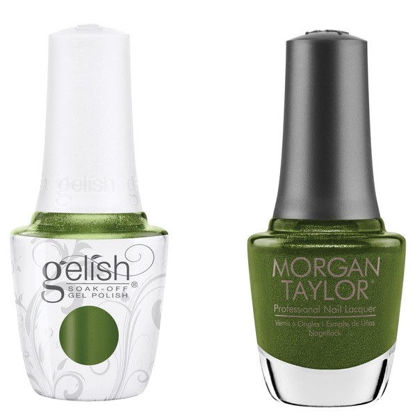 Gelish "Bad To The Bow" Duo, Olive Shimmer - Includes