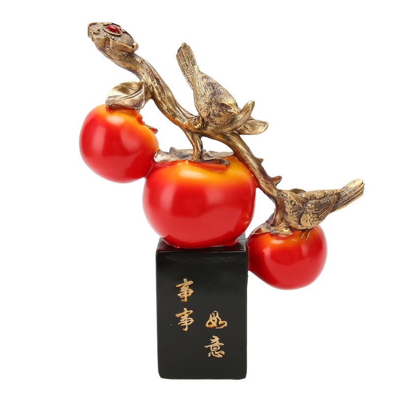 Resin Persimmon Decoration Auspicious Meaning Realistic Cute Home Ornaments for