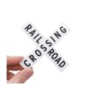 Dolls House Railroad Crossing Sign x Large Railway Road Warning