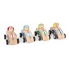 Small Foot 10704 Wooden Pull-Back Toy in A Racing Car-Style,