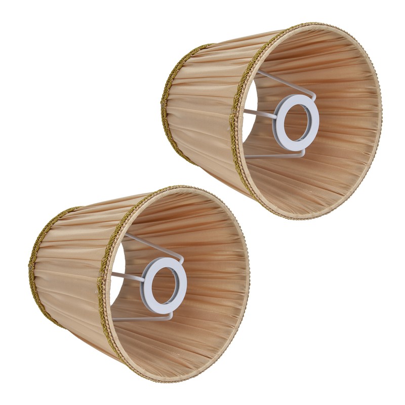 2PCS Fabric Lampshade Simple Lamp Shade for E14 Screw Candlestick
